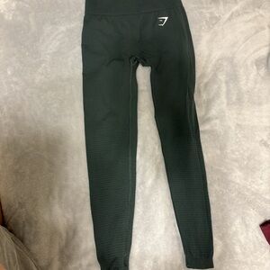 Dark Green High-Waisted Leggings